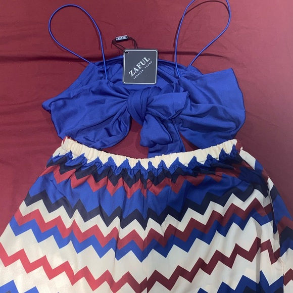 Zaful two piece blue set - Picture 3 of 3